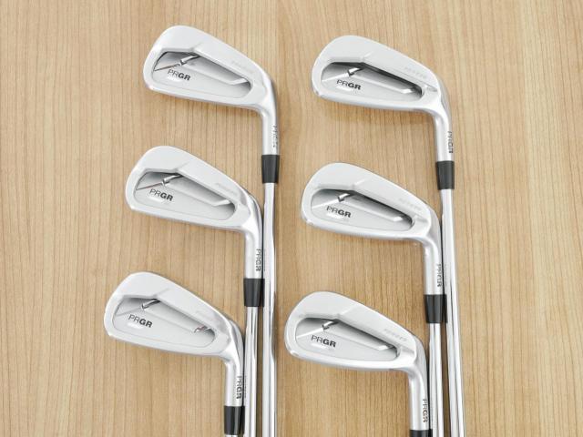 Iron set : PRGR : ชุดเหล็ก PRGR 03 Forged (รุ่นปี 2023 ตีง่าย ไกลมากๆๆ) มีเหล็ก 6-Pw,AW (6 ชิ้น) ก้านเหล็ก Project X 6.0 Flex SX