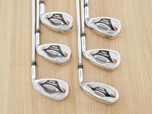 Iron set : Maruman : ชุดเหล็กกระเทย Maruman Shuttle i3000Mx (ตีง่ายมากๆ ไกล เหล็กยาวเป็น Utility) มีเหล็ก 6-10,Pw (6 ชิ้น) ก้านกราไฟต์ Flex R