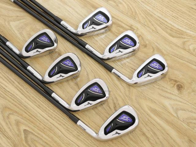 Iron set : Mizuno : ชุดเหล็ก Mizuno JPX EIII SV Hot Metal (ตัวท้อป ใบใหญ่ที่สุดของ Mizuno ตีง่ายมาก หน้าเด้ง ตีไกล) มีเหล็ก 6-Pw.Aw,Sw (7 ชิ้น) ก้านกราไฟต์ Flex SR