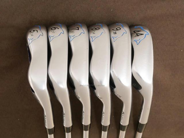 Iron set : Kasco : ชุดเหล็ก Kasco Dolphin (ใบใหญ่ ตีง่ายมาก หน้าเด้ง หน้าบางเพียง 2.2 มิล) มีเหล็ก 5-Pw (6 ชิ้น) ก้านเหล็ก NS Pro 950 Flex S