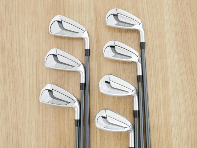 Iron set : Yamaha : ชุดเหล็ก Yamaha Inpres DriveStar Type S (รุ่นล่าสุด ออกปี 2024 ตีไกลที่สุด ไกลกว่าเหล็กทั่วไป 2 เบอร์ หน้าเด้งมากๆ) มีเหล็ก 6-Pw,Aw,As (7 ชิ้น) ก้านกราไฟต์ Fujikura Speeder NX M-425i Flex SR