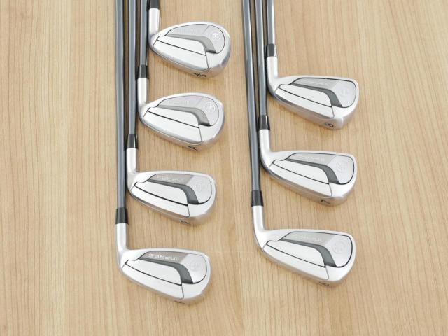Iron set : Yamaha : ชุดเหล็ก Yamaha Inpres DriveStar Type S (รุ่นล่าสุด ออกปี 2024 ตีไกลที่สุด ไกลกว่าเหล็กทั่วไป 2 เบอร์ หน้าเด้งมากๆ) มีเหล็ก 6-Pw,Aw,As (7 ชิ้น) ก้านกราไฟต์ Fujikura Speeder NX M-425i Flex SR