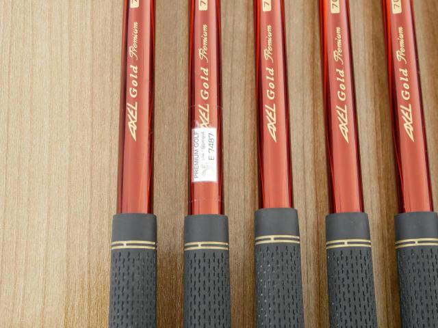 Iron set : Tsuruya : ชุดเหล็ก Tsuruya AXEL Gold Premium IV (รุ่นปี 2021 ของใหม่ 7 หมื่นกว่าบาท หน้าเด้งสุดๆ ไกลสุดๆๆ) มีเหล็ก 7-Pw,Aw,As (6 ชิ้น) ก้านกราไฟต์ Flex R (Light Weight)