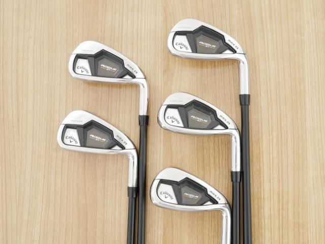 Iron set : Callaway : ชุดเหล็ก Callaway Rogue ST Max OS (ออกปี 2022 ตีง่ายสุดๆ ไกลสุดๆ) มีเหล็ก 6-Pw (5 ชิ้น) ก้านกราไฟต์ Fujikura VENTUS 5 Flex R