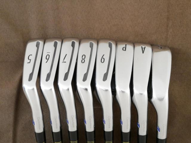 Iron set : Taylormade : ชุดเหล็ก Taylormade Gloire F Forged (รุ่นท๊อปสุด Japan Spec.) มีเหล็ก 5-Pw,Aw,Sw (8 ชิ้น) ก้านกราไฟต์ Fujikura GL 3300 Flex R