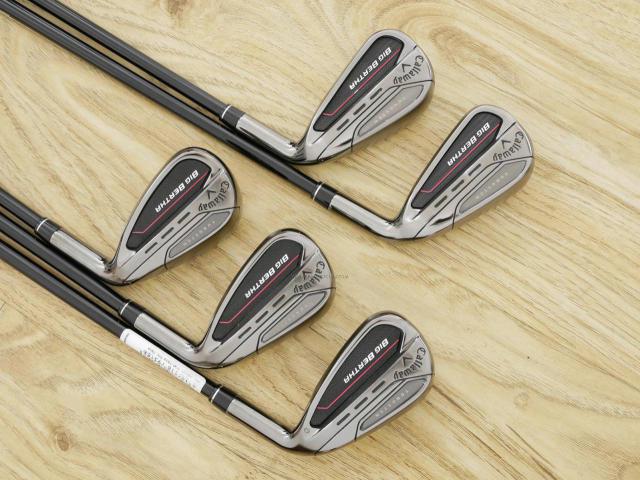 Iron set : Callaway : ชุดเหล็ก Callaway Big Bertha (รุ่นล่าสุด ปี 2023 ตีง่ายที่สุดของ Callaway) มีเหล็ก 6-Pw (5 ชิ้น) ก้านกราไฟต์ Fujikura Speeder NX Flex R
