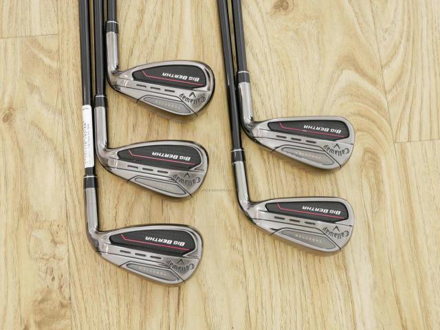 Iron set : Callaway : ชุดเหล็ก Callaway Big Bertha (รุ่นล่าสุด ปี 2023 ตีง่ายที่สุดของ Callaway) มีเหล็ก 6-Pw (5 ชิ้น) ก้านกราไฟต์ Fujikura Speeder NX Flex R