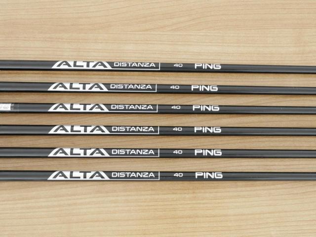 Iron set : Ping : ชุดเหล็ก Ping G710 (ปี 2021 Japan Spec. ใบใหญ่ ง่ายที่สุด ไกลที่สุดของ Ping) มีเหล็ก 6-Pw,Aw (6 ชิ้น) ก้านกราไฟต์ Ping ALTA Distanza 40 Flex R