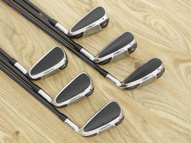 Iron set : Other Brand : ชุดเหล็กกระเทย Cleveland Launcher HB Turbo (รุ่นใหม่ปี 2020 ตีง่ายมากๆ) มีเหล็ก 5-Pw (6 ชิ้น) ก้านกราไฟต์ Miyazaki Flex R