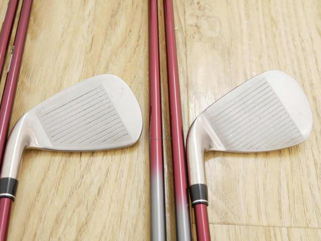 Iron set : PRGR : ชุดเหล็ก PRGR Red Titan Face (รุ่นปี 2018 หน้าเด้ง ตีไกลมาก) มีเหล็ก 5-Pw (6 ชิ้น) ก้านกราไฟต์ M-40 Flex SR