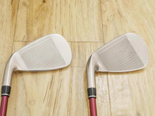 Iron set : PRGR : ชุดเหล็ก PRGR Red Titan Face (รุ่นปี 2018 หน้าเด้ง ตีไกลมาก) มีเหล็ก 5-Pw (6 ชิ้น) ก้านกราไฟต์ M-40 Flex SR