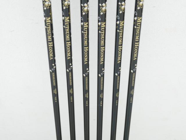 Iron set : Other Brand : **ของใหม่ ยังไม่แกะพลาสติก** ชุดเหล็ก Mutsumi Honma MH777 One Length (ใบใหญ่ ตีง่าย ไกล) มีเหล็ก 5-Pw (6 ชิ้น) ก้านกราไฟต์ Flex R
