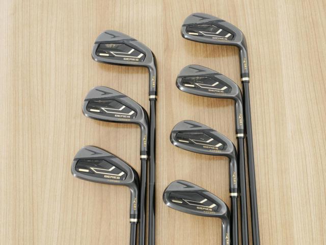 Iron set : Honma : ชุดเหล็ก Honma Beres 09 Forged Black (รุ่นล่าสุด ออกปี 2024 สวยมากๆ) มีเหล็ก 7-11,Aw,Sw (7 ชิ้น เทียบเท่า 6-Pw,Aw,Sw) ก้าน ARMRQ FX Flex R