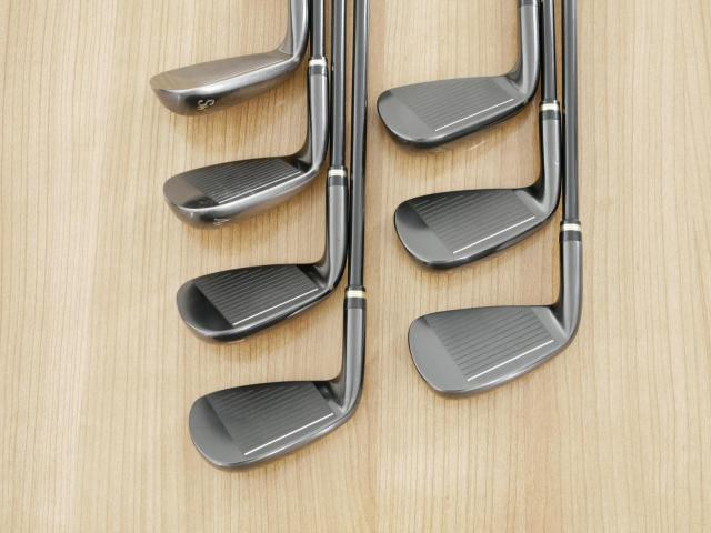 Iron set : Honma : ชุดเหล็ก Honma Beres 09 Forged Black (รุ่นล่าสุด ออกปี 2024 สวยมากๆ) มีเหล็ก 7-11,Aw,Sw (7 ชิ้น เทียบเท่า 6-Pw,Aw,Sw) ก้าน ARMRQ FX Flex R