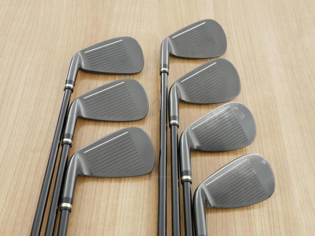 Iron set : Honma : ชุดเหล็ก Honma Beres 09 Forged Black (รุ่นล่าสุด ออกปี 2024 สวยมากๆ) มีเหล็ก 7-11,Aw,Sw (7 ชิ้น เทียบเท่า 6-Pw,Aw,Sw) ก้าน ARMRQ FX Flex R