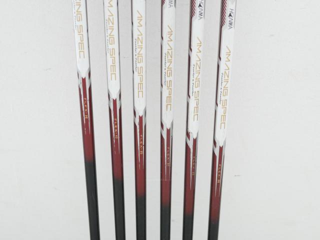 Iron set : Honma : ชุดเหล็ก Honma AMAZING Spec II (หน้าเด้ง โกงองศาสุดๆ ไกลที่สุด) มีเหล็ก 6-11 (6 ชิ้น ระยะเทียบเท่า 5-Pw) ก้าน AMAZING SPEC Feather & Feather FLex R