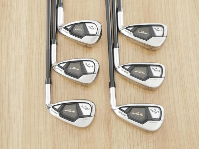 Iron set : Callaway : ชุดเหล็ก Callaway Rogue ST Max OS (ออกปี 2022 ตีง่ายสุดๆ ไกลสุดๆ) มีเหล็ก 5-Pw (6 ชิ้น) ก้านกราไฟต์ Fujikura VENTUS 5 Flex R