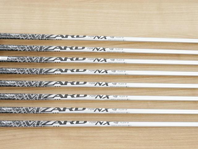 Iron set : Honma : **ก้าน 3 ดาว** ชุดเหล็ก Honma Beres NX (รุ่นปี 2023) มีเหล็ก 6-11,Aw,Sw (8 ชิ้น) ก้านกราไฟต์ Honma Vizard NX 45 Flex S (3 ดาว)