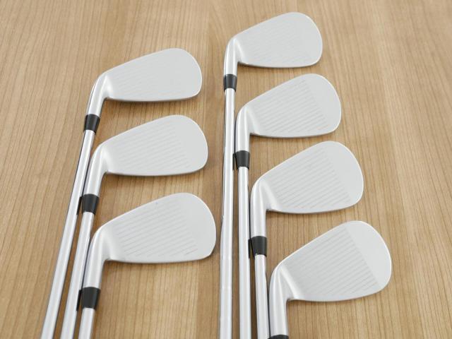 Iron set : PRGR : ชุดเหล็กกระเทย PRGR NEW Egg Forged (รุ่นปี 2020 ตีง่ายและไกลมากๆ เด้งสุดๆ COR 0.82) มีเหล็ก 5-Pw,Aw (7 ชิ้น) ก้านเหล็ก NS Pro Modus 105 Flex S