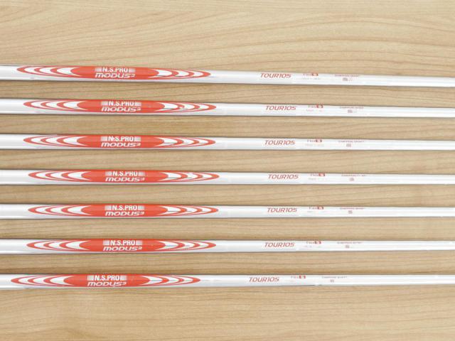 Iron set : PRGR : ชุดเหล็กกระเทย PRGR NEW Egg Forged (รุ่นปี 2020 ตีง่ายและไกลมากๆ เด้งสุดๆ COR 0.82) มีเหล็ก 5-Pw,Aw (7 ชิ้น) ก้านเหล็ก NS Pro Modus 105 Flex S