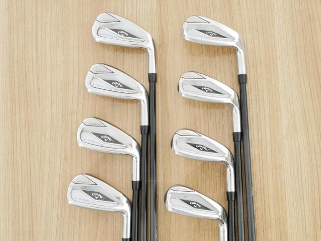 Iron set : Callaway : ชุดเหล็ก Callaway Paradym Ai Smoke HL (ออกปี 2024 ตีง่ายมาก ไกล Japan Spec.) มีเหล็ก 6-Pw,Aw,Gw,Sw (8 ชิ้น) ก้านกราไฟต์ Mitsubishi TENSEI 50 Flex R