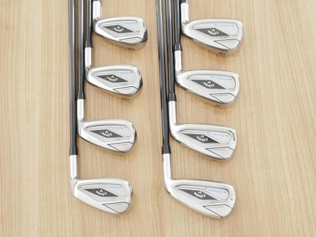 Iron set : Callaway : ชุดเหล็ก Callaway Paradym Ai Smoke HL (ออกปี 2024 ตีง่ายมาก ไกล Japan Spec.) มีเหล็ก 6-Pw,Aw,Gw,Sw (8 ชิ้น) ก้านกราไฟต์ Mitsubishi TENSEI 50 Flex R