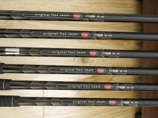 Iron set : PRGR : ชุดเหล็กกระเทย PRGR New Egg Forged (ตีง่ายมาก ไกล) มีเหล็ก 6-Pw,Sw (6 ชิ้น) ก้านกราไฟต์ Flex SR (M-40)