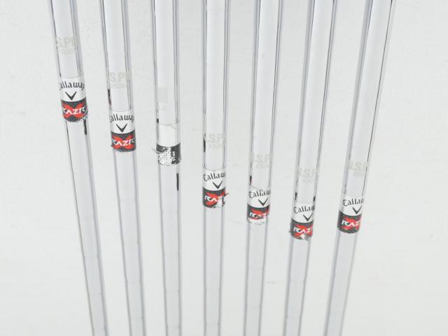 Iron set : Callaway : ชุดเหล็ก Callaway RAZR X Black มีเหล็ก 5-Pw,Aw (7 ชิ้น) ก้านเหล็ก NS Pro 950 Flex S