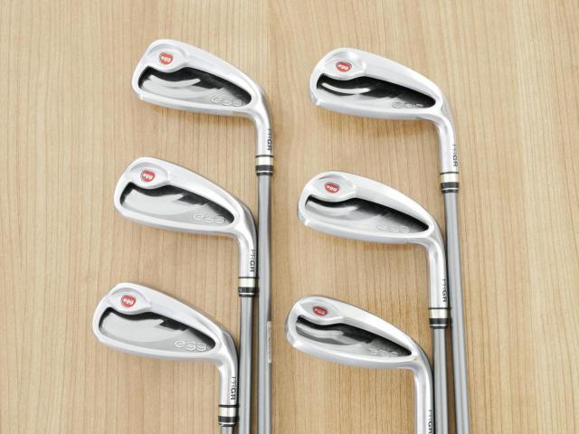 Iron set : PRGR : ชุดเหล็กกระเทย PRGR NEW Egg (ปี 2020 ตีง่ายและไกลมากๆ เด้งสุดๆ COR 0.82) มีเหล็ก 7-Pw,Aw,Sw (6 ชิ้น) ก้านกราไฟต์ M-37 Flex R