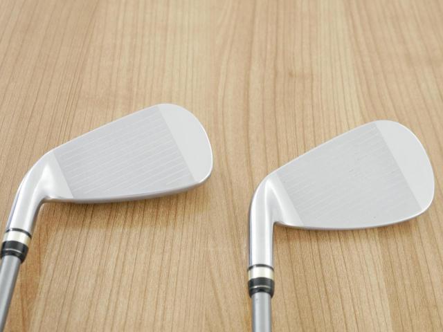 Iron set : PRGR : ชุดเหล็กกระเทย PRGR NEW Egg (ปี 2020 ตีง่ายและไกลมากๆ เด้งสุดๆ COR 0.82) มีเหล็ก 7-Pw,Aw,Sw (6 ชิ้น) ก้านกราไฟต์ M-37 Flex R