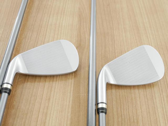 Iron set : PRGR : ชุดเหล็กกระเทย PRGR NEW Egg (ปี 2020 ตีง่ายและไกลมากๆ เด้งสุดๆ COR 0.82) มีเหล็ก 7-Pw,Aw,Sw (6 ชิ้น) ก้านกราไฟต์ M-37 Flex R