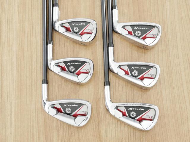 Iron set : Yamaha : ชุดเหล็ก Yamaha Inpres X D Black (หน้า Maraging เด้ง ไกลมากๆ) มีเหล็ก 5-Pw (6 ชิ้น) ก้านกราไฟต์ Flex SR