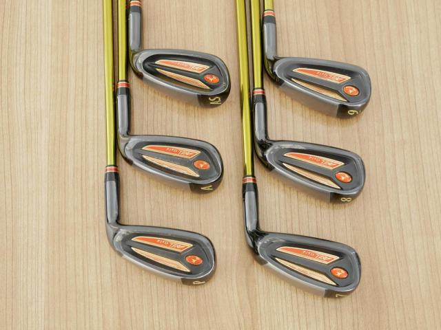 Iron set : Tsuruya : ชุดเหล็ก Tsuruya AXEL Gold Premium IV (รุ่นปี 2021 ของใหม่ 7 หมื่นกว่าบาท หน้าเด้งสุดๆ ไกลสุดๆๆ) มีเหล็ก 7-Pw,Aw,As (6 ชิ้น) ก้านกราไฟต์ Flex R (Light Weight)
