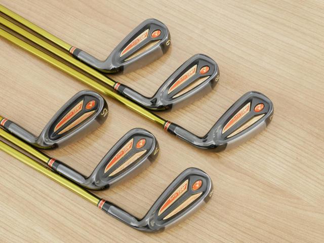 Iron set : Tsuruya : ชุดเหล็ก Tsuruya AXEL Gold Premium IV (รุ่นปี 2021 ของใหม่ 7 หมื่นกว่าบาท หน้าเด้งสุดๆ ไกลสุดๆๆ) มีเหล็ก 7-Pw,Aw,As (6 ชิ้น) ก้านกราไฟต์ Flex R (Light Weight)