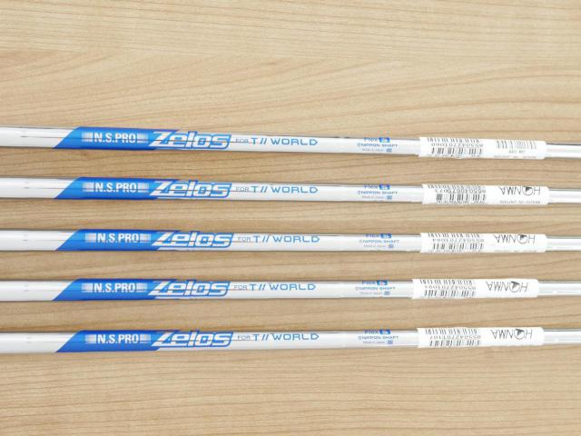 Iron set : Honma : **ของใหม่ ยังไม่แกะพลาสติก** ชุดเหล็ก Honma Tour World GS (ออกปี 2021 ใบใหญ่ ตีง่าย ไกล) มีเหล็ก 6-10 (5 ชิ้น) ก้านเหล็ก NS Pro ZELOS Flex S