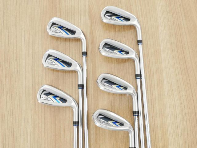 Iron set : XXIO : ชุดเหล็ก XXIO Cross 2 (ออกปี 2021 ตีไกลที่สุดของที่สุดจาก XXIO หน้าเด้งสุดๆ) มีเหล็ก 7-Pw,Aw,Dw,Sw (7 ชิ้น ตีไกลกว่าปกติ 2 เบอร์) ก้านเหล็ก NS Pro 860 DST Flex S