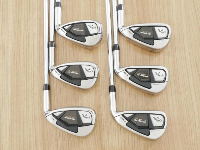 Iron set : Callaway : ชุดเหล็ก Callaway Rogue ST Max (ออกปี 2022 ตีง่าย ไกลมาก) มีเหล็ก 5-Pw (6 ชิ้น) ก้านเหล็ก Dynamic Gold 95 R300