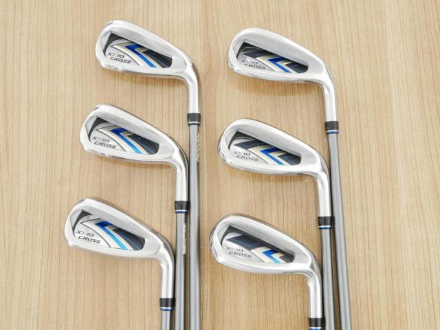 Iron set : XXIO : ชุดเหล็ก XXIO Cross 2 (ออกปี 2021 ตีไกลที่สุดของที่สุดจาก XXIO หน้าเด้งสุดๆ) มีเหล็ก 6-Pw,Aw (6 ชิ้น ตีไกลกว่าปกติ 2 เบอร์) ก้านกราไฟต์ MH-2000 Flex S