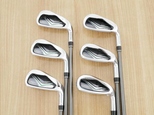 Iron set : Tourstage : ชุดเหล็ก Tourstage PHYZ (ซีรี่ย์ท๊อป ใบใหญ่ ตีง่าย ไกล) มีเหล็ก 5-Pw (6 ชิ้น) ก้านกราไฟต์ Flex R