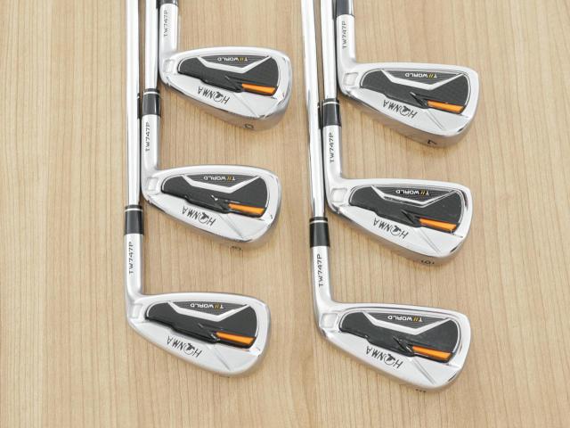 Iron set : Honma : ชุดเหล็ก Honma Tour World TW747P (ออกปี 2019) มีเหล็ก 5-10 (6 ชิ้น) ก้านเหล็ก NS Pro 950 Flex R