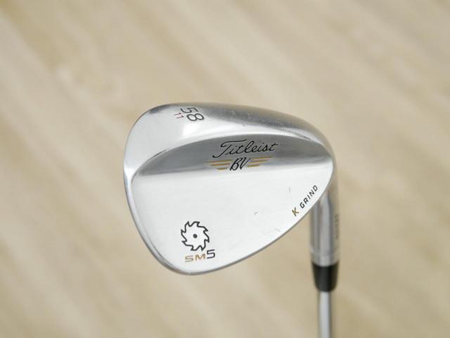 Wedge : Other : Wedge Titleist Vokey SM5 Forged Loft 58 ก้านเหล็ก Dynamic Gold