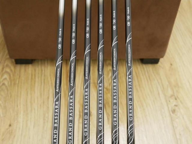 Iron set : Epon : ชุดเหล็ก EPON EF-02I Forged (ออกปี 2022 ใบใหญ่ ตีง่าย ไกล) มีเหล็ก 6-Pw,Aw (6 ชิ้น) ก้านกราไฟต์ Mitsubishi Grand Bassara GB i50 Flex R