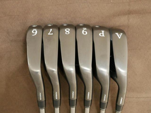 Iron set : Epon : ชุดเหล็ก EPON EF-02I Forged (ออกปี 2022 ใบใหญ่ ตีง่าย ไกล) มีเหล็ก 6-Pw,Aw (6 ชิ้น) ก้านกราไฟต์ Mitsubishi Grand Bassara GB i50 Flex R