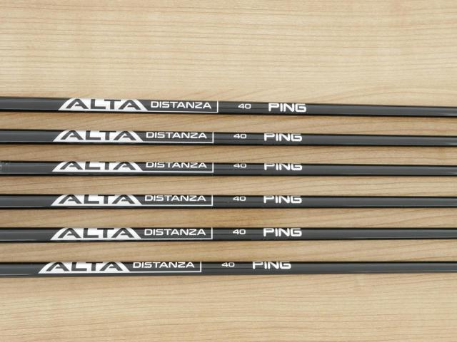 Iron set : Ping : ชุดเหล็ก Ping G710 (ปี 2021 Japan Spec. ใบใหญ่ ง่ายที่สุด ไกลที่สุดของ Ping) มีเหล็ก 6-Pw,Sw (6 ชิ้น) ก้านกราไฟต์ Ping ALTA Distanza 40 Flex R