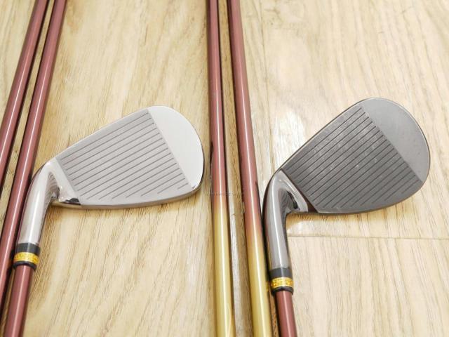 Iron set : Maruman : ชุดเหล็ก Maruman Majesty Prestigio X (รุ่นท๊อปสุด ออกปี 2019 หน้าเด้ง ตีไกลมาก ของใหม่ 1.2 แสนบาท) มีเหล็ก 7-10,Pw,Aw,Sw (7 ชิ้น เทียบเท่า 6-Pw,Aw,Sw) ก้านกราไฟต์ Flex R