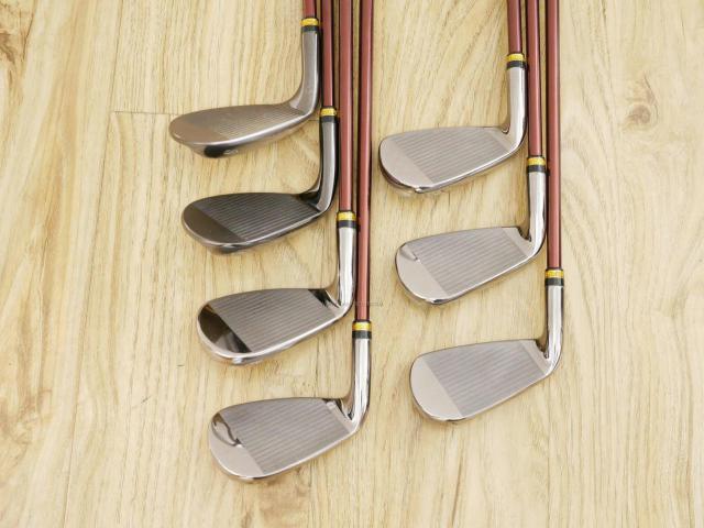 Iron set : Maruman : ชุดเหล็ก Maruman Majesty Prestigio X (รุ่นท๊อปสุด ออกปี 2019 หน้าเด้ง ตีไกลมาก ของใหม่ 1.2 แสนบาท) มีเหล็ก 7-10,Pw,Aw,Sw (7 ชิ้น เทียบเท่า 6-Pw,Aw,Sw) ก้านกราไฟต์ Flex R
