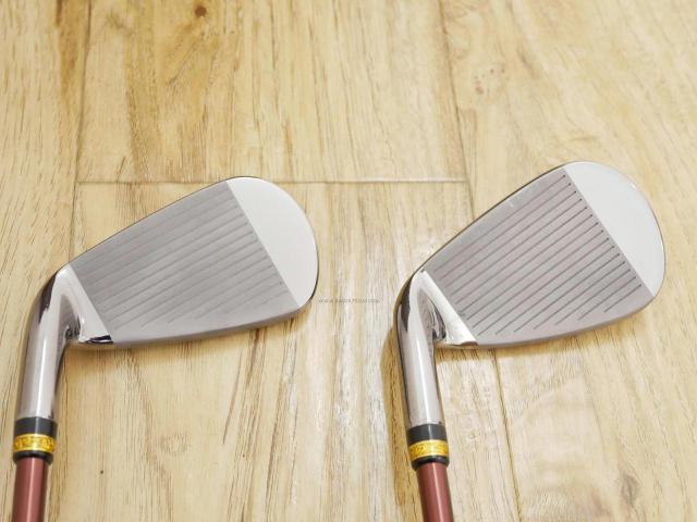 Iron set : Maruman : ชุดเหล็ก Maruman Majesty Prestigio X (รุ่นท๊อปสุด ออกปี 2019 หน้าเด้ง ตีไกลมาก ของใหม่ 1.2 แสนบาท) มีเหล็ก 7-10,Pw,Aw,Sw (7 ชิ้น เทียบเท่า 6-Pw,Aw,Sw) ก้านกราไฟต์ Flex R