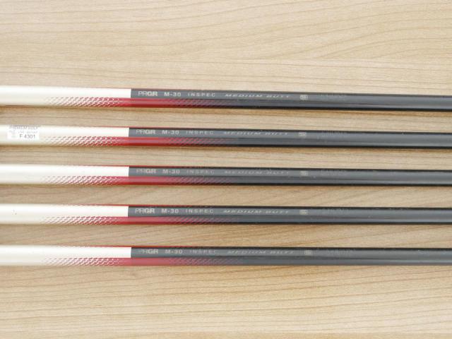 Lady club : All : ชุดเหล็ก PRGR 505 (ตีง่ายไกล) มีเหล็ก 7-Pw,Aw (5 ชิ้น) ก้านกราไฟต์ Flex L (M-30)
