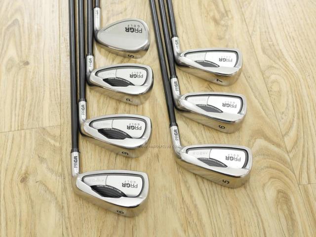 Iron set : PRGR : ชุดเหล็ก PRGR AS302 (ใบใหญ่ ตีง่าย) มีเหล็ก 5-Pw,Sw (7 ชิ้น) ก้านกราไฟต์ Flex R