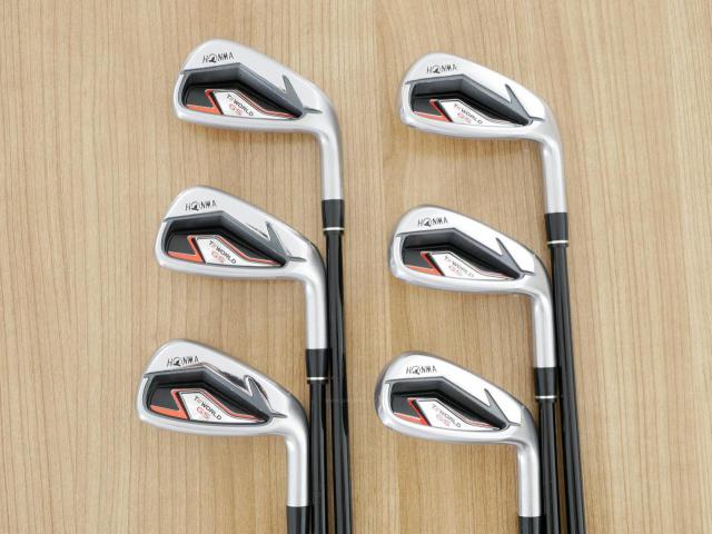 Iron set : Honma : ชุดเหล็ก Honma Tour World GS (ออกปี 2021 ใบใหญ่ ตีง่าย ไกล) มีเหล็ก 6-11 (6 ชิ้น) ก้านกราไฟต์ Honma Speedtuned 48 Flex R